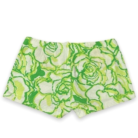 Women’s Lilly Pulitzer Liza Shorts Resort White Green Heart Breakers Size 6 - Picture 3 of 9